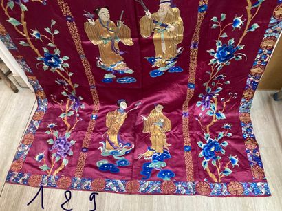 CHINE - XIXe siècle.
Decorative panel in...