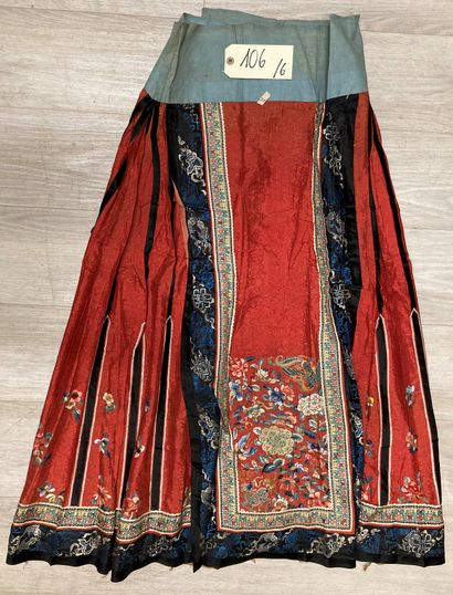 CHINE - XIXe siècle.
Set of six skirts (ma...
