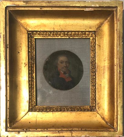 Miniature ronde. Portrait présumé de Pierre...