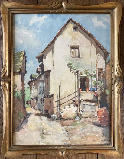 Three watercolors from the first part of...