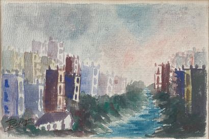 Three watercolors from the first part of...