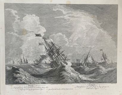 Two engravings in black, after Rubens, taken...