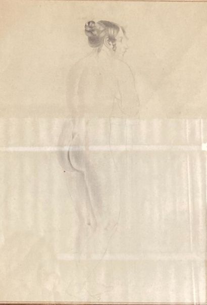 19th century FRENCH SCHOOL: NUDE OF BACK...