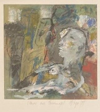 École Moderne, C. BRIGE ? : FEMMES AVEC PERSONNAGES....