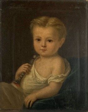 19th century FRENCH SCHOOL: YOUNG CHILD WITH...