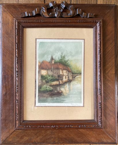 Set of engravings : - a pair in colors :...