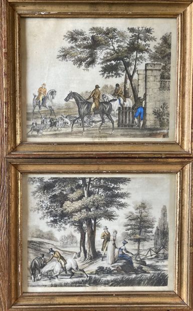 Set of engravings and prints : - 