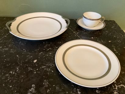 Part of a Raynaud-Limoges cake and tea service,...