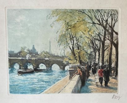 Set of engravings : - a pair in colors :...