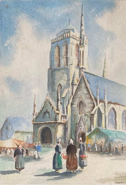 Three watercolors from the first part of...