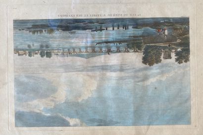 Lot: - GENILLON, engraved by NÉE: Ist VUE...