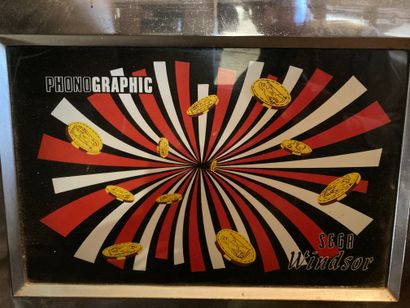Slot machine in chromed metal and black lacquered...