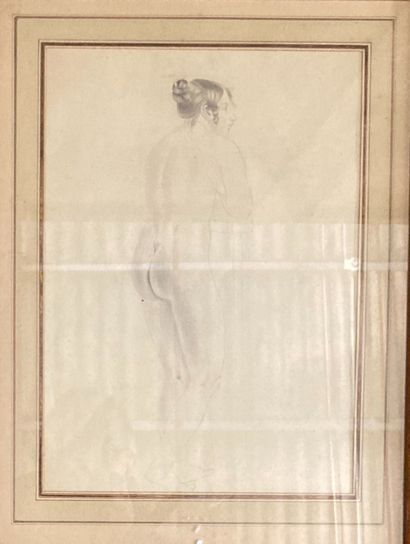 19th century FRENCH SCHOOL: NUDE OF BACK...