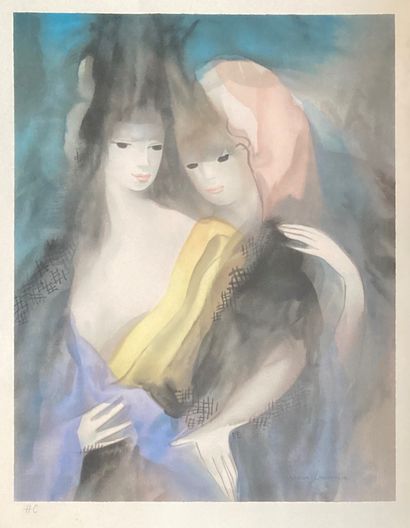 Two etchings in color : - After Marie Laurencin...