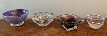 DAUM France. Cendrier en verre ou cristal...