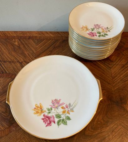 Mannette : partie de service à café en porcelaine...