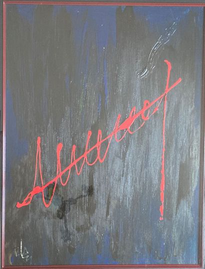 MODERN SCHOOL: COMPOSITION N°92, 1990. Acrylic...
