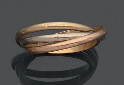Wedding ring in 18K (750) yellow gold, made...