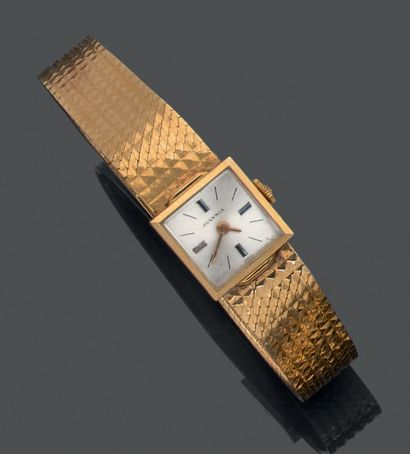 Ladies' wristwatch in 18K (750) yellow gold,...