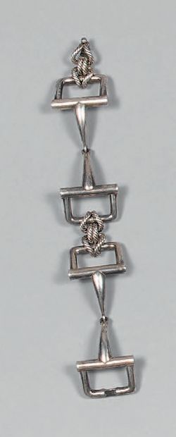 CELINE.
Silver bracelet (800), formed of...