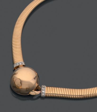 Collier tubogaz à transformation, en or jaune...