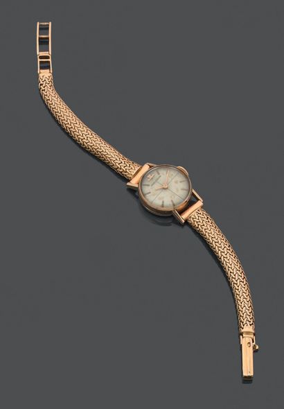 Lady's watch in 18K (750) yellow gold, the...