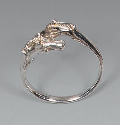 HERMES - PARIS. 
Bracelet jonc en bronze...