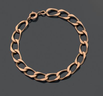 Bracelet in 18K (750) yellow gold, with horse...