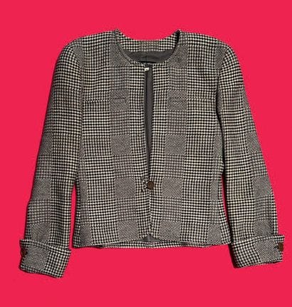 Giorgio ARMANI.
Veste en laine pied de poule....
