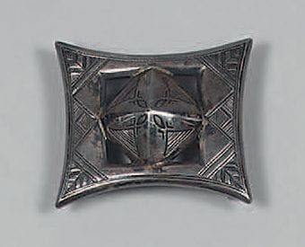 HERMES.
Boucle de ceinture en argent (925),...