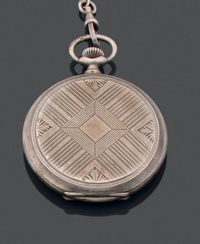 Montre de gousset en argent (800), le boîtier...
