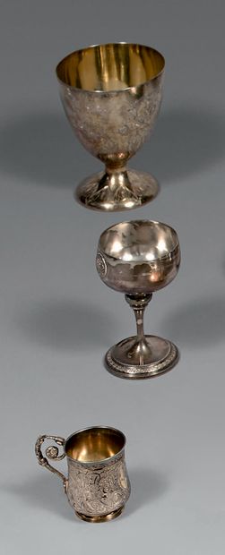 Ensemble en argent (950) comprenant : une...