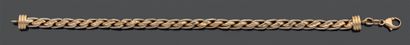 Bracelet in two-tone 18K (750) yellow gold,...