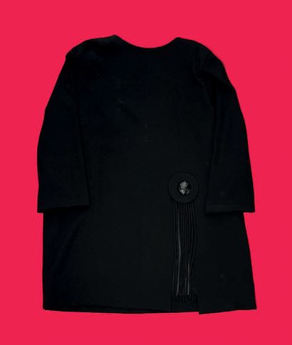 Pierre CARDIN. 
Tunique en crêpe de laine...