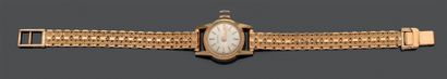 Ladies' wristwatch in 18K (750) yellow gold,...