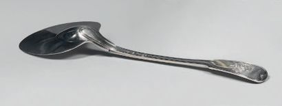 Silver shovel, (transformed stewing spoon),...