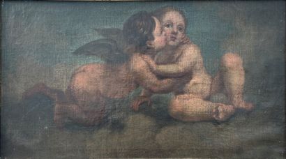 Ecole Française du XVIIIe siècle :
AMOURS...