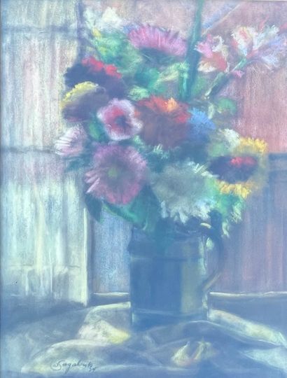 N. SAGALAINT (XXe siècle) :
FLOWERS IN A...