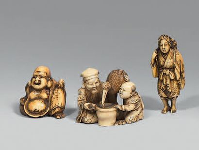 JAPON - Epoque MEIJI (1868 - 1912).
Ivory...