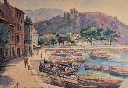 M. GREFF*** - XXe siècle :
THE PORT OF CASSIS,...