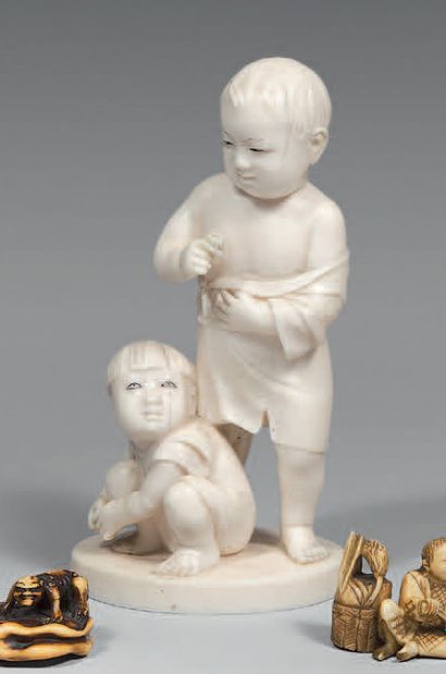 JAPON - Epoque MEIJI (1868 - 1912).
Okimono...