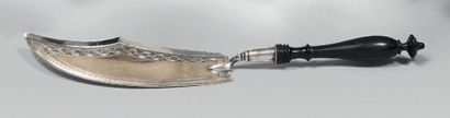 Serving shovel in silver (950), the upper...