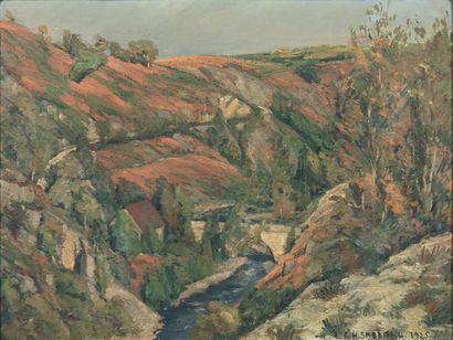 Georges Hannah SABBAGH (1887-1951) :
LANDSCAPE,...