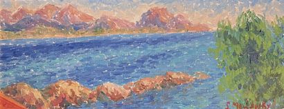 Serge MENDJISKY (1929-2017) :
SEASIDE. Oil...