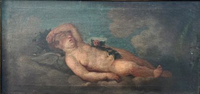 Ecole Française du XVIIIe siècle :
AMOURS...