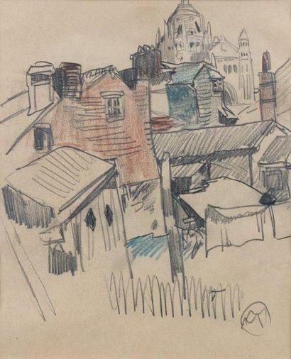 Mathurin MEHEUT (1882-1958)
VUE DE MONTMARTRE....