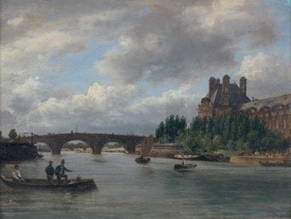 Giuseppe CANELLA (1788-1847)
VUE DE PARIS...