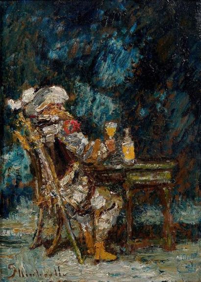 Adolphe MONTICELLI (1824-1886)
BUVEUR, DANS...