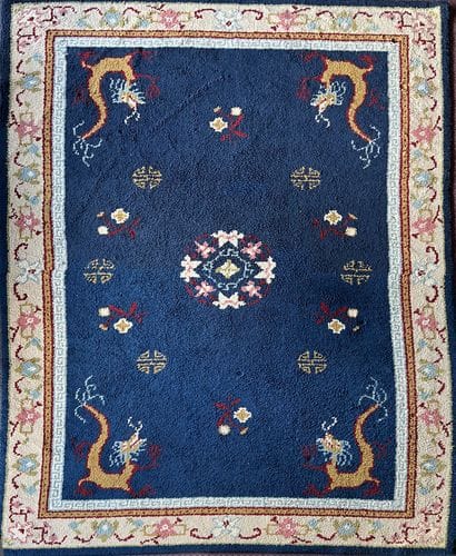 Woolen carpet in the Chinese taste decorated...