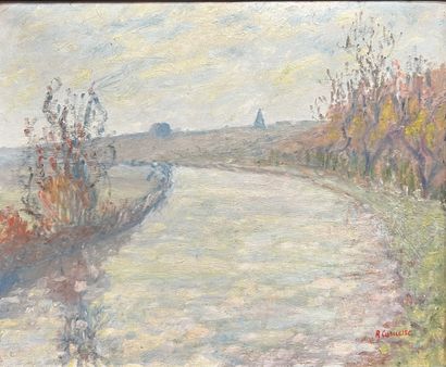 R. CARUETTE (XXth century) : THE SEINE IN...